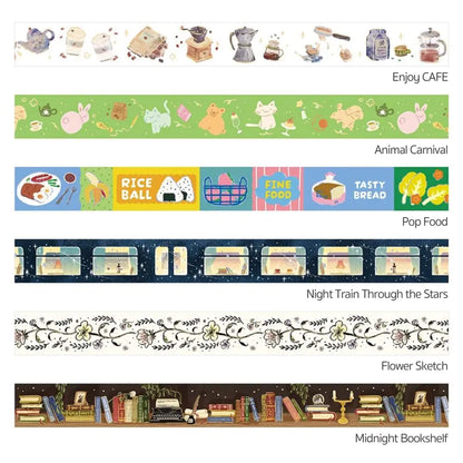 BGM Foil Washi Tape - Enjoy CAFE - Washi Tapes