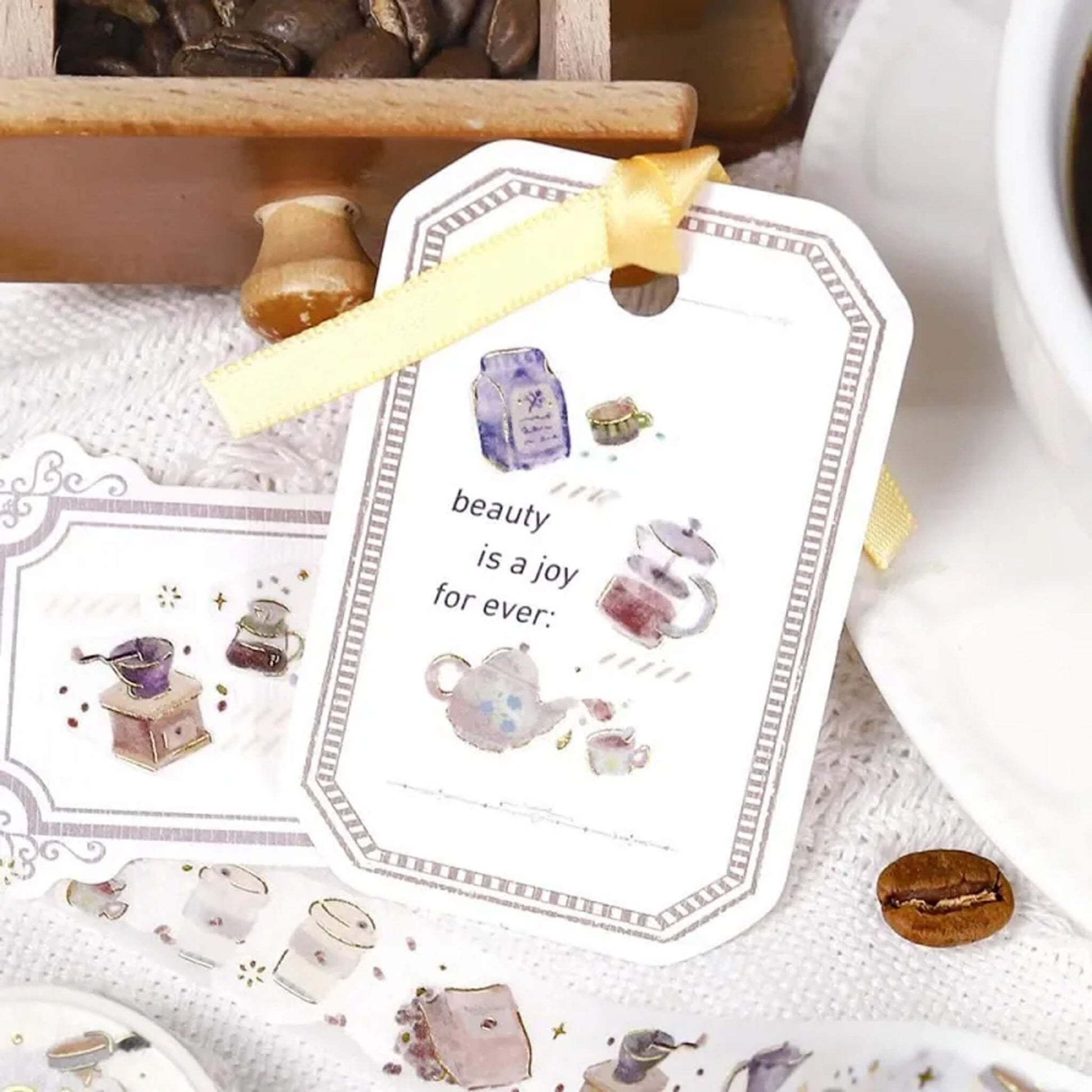 BGM Foil Washi Tape - Enjoy CAFE - Washi Tapes