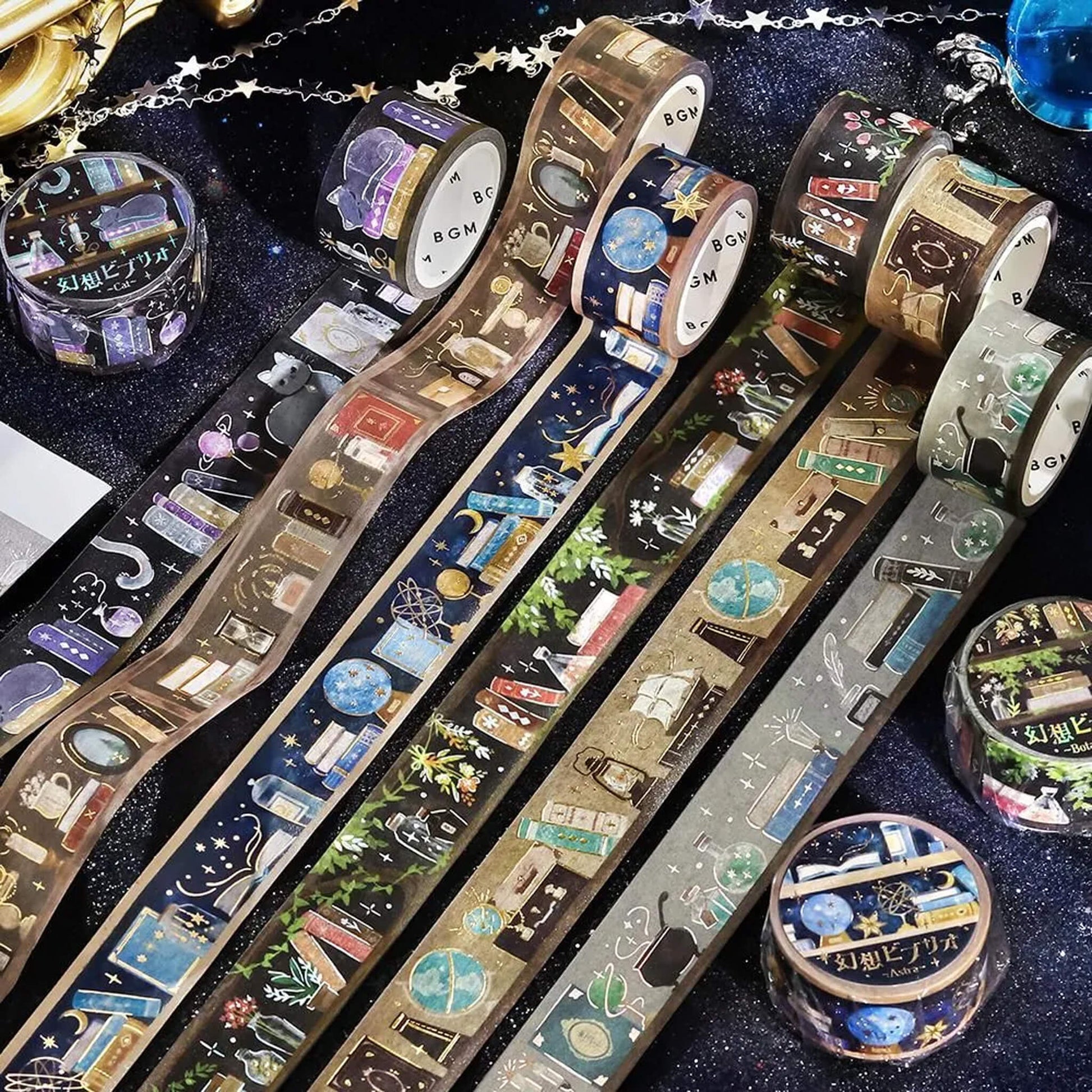 BGM Foil Washi Tape Fantasy Biblio - Antique - Washi Tapes