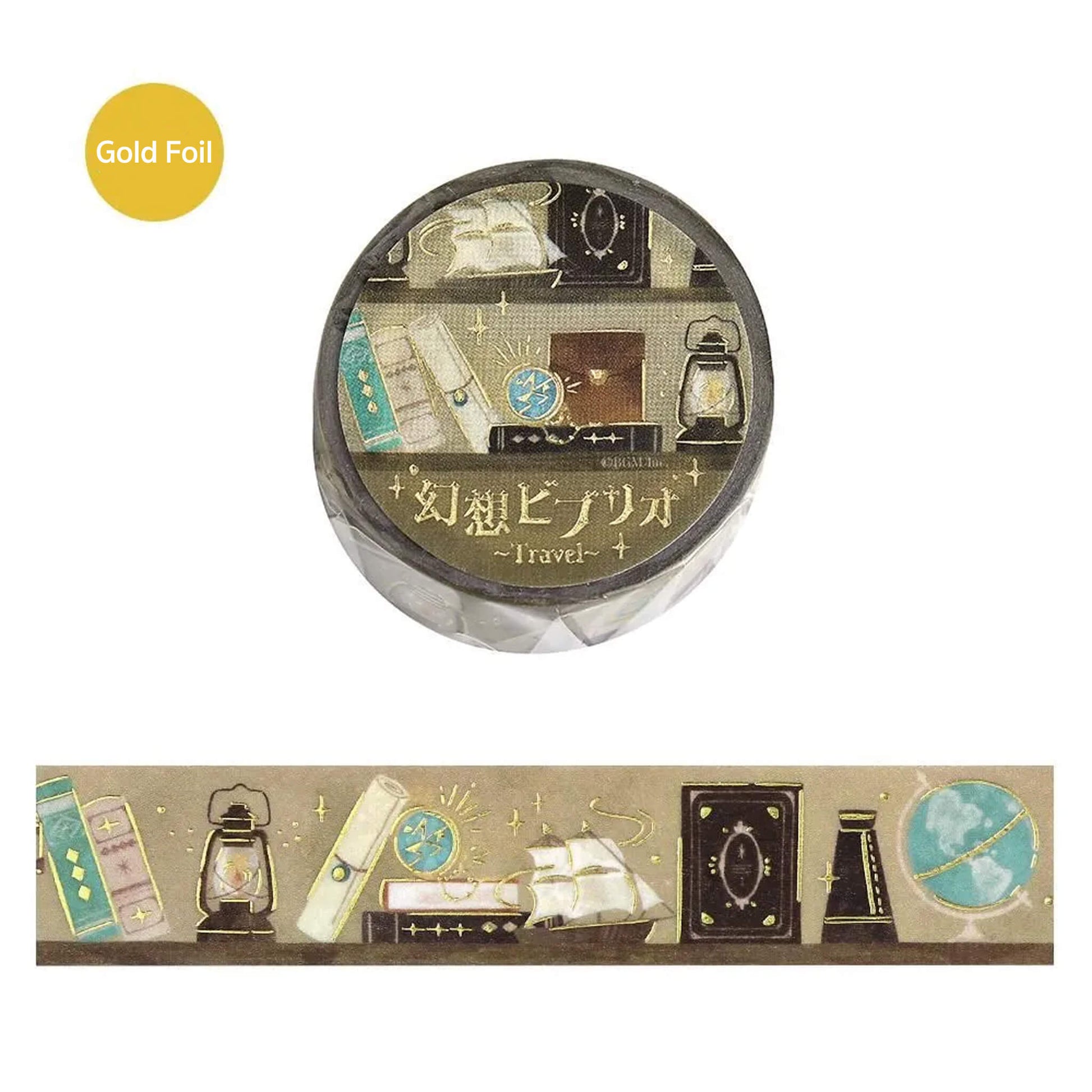 BGM Foil Washi Tape Fantasy Biblio - Travel - Washi Tapes