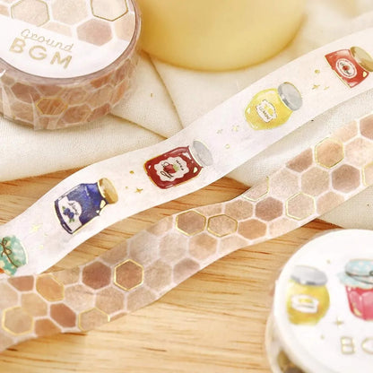 BGM Foil Washi Tape - Grand Honeycomb - Washi Tapes