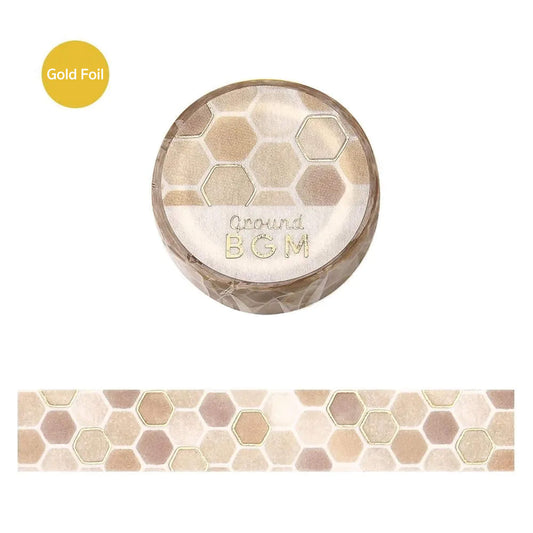 BGM Foil Washi Tape - Grand Honeycomb - Washi Tapes