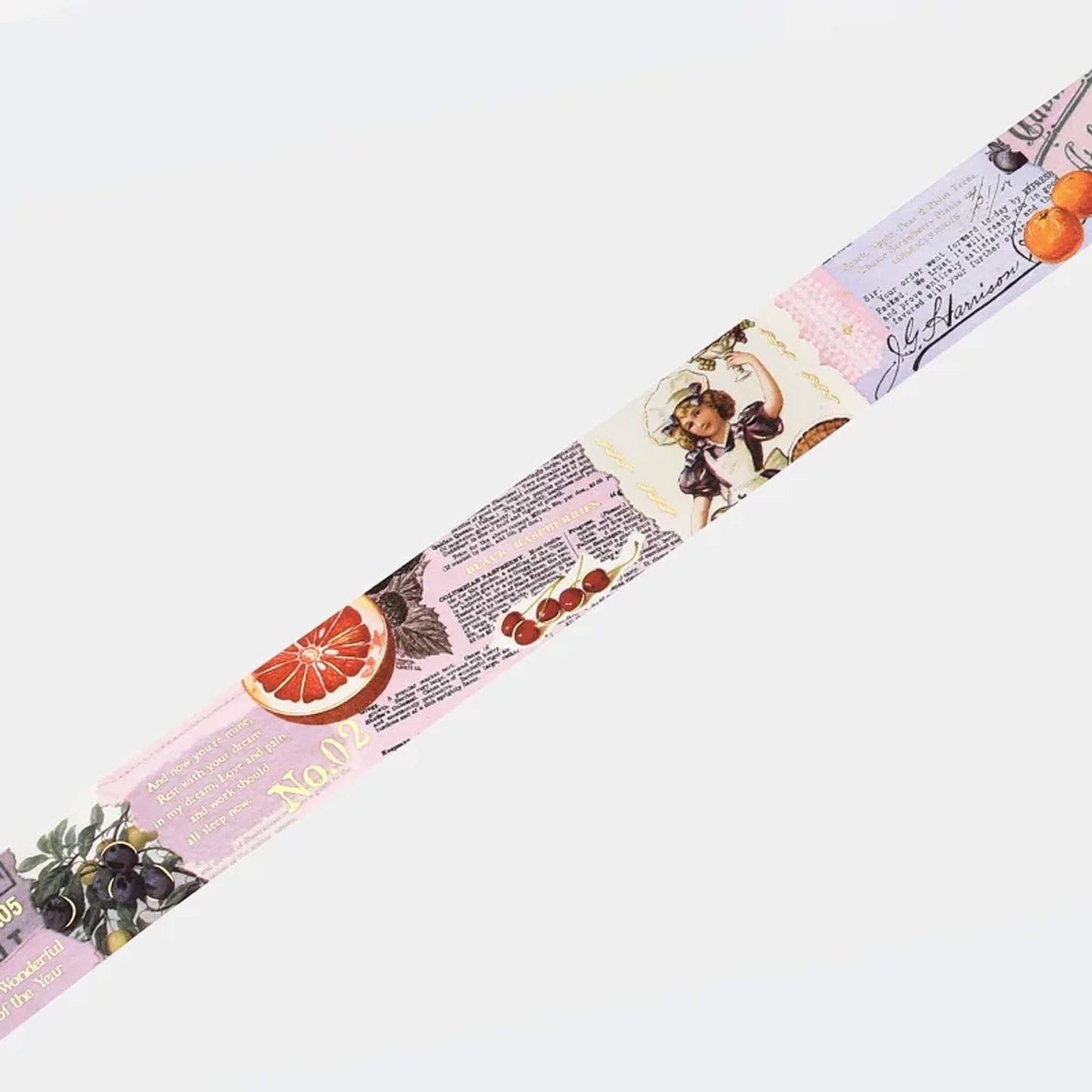 BGM Foil Washi Tape Invitation to Romance - Fruit - Washi Tapes