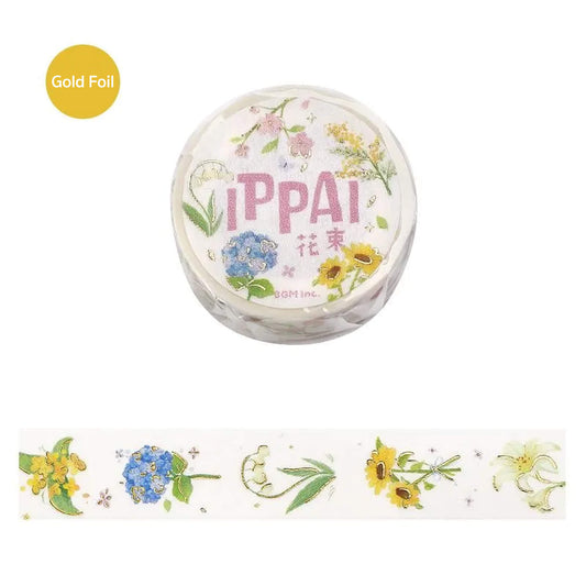 BGM Foil Washi Tape IPPAI - Bouquet - Washi Tapes