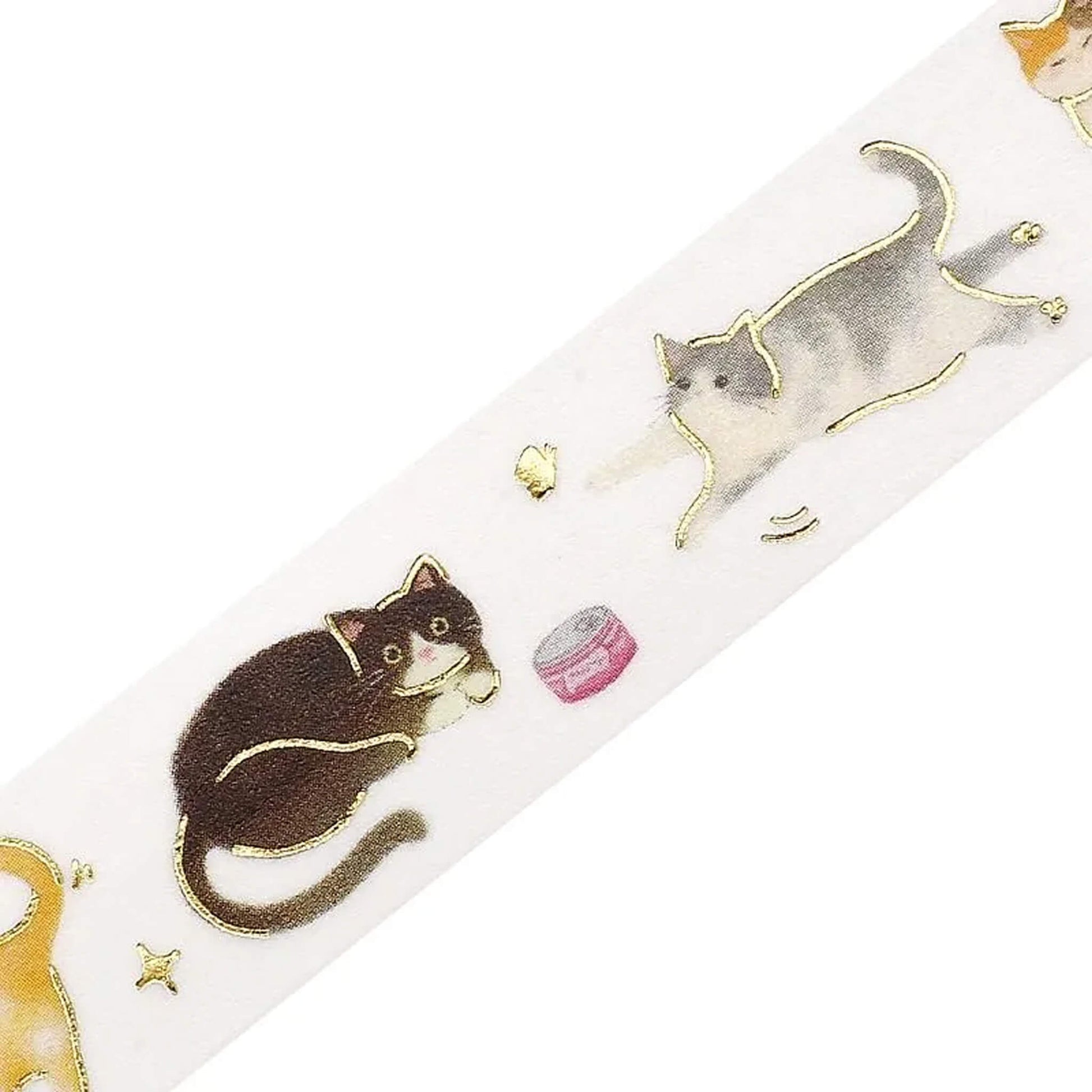 BGM Foil Washi Tape IPPAI - Cat - Washi Tapes