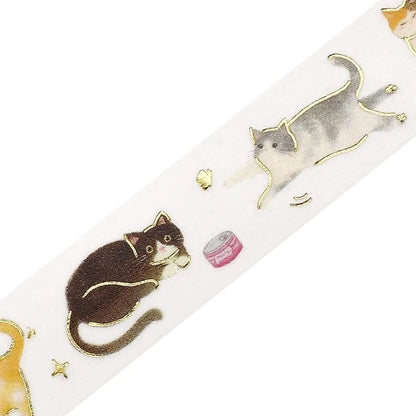 BGM Foil Washi Tape IPPAI - Cat - Washi Tapes