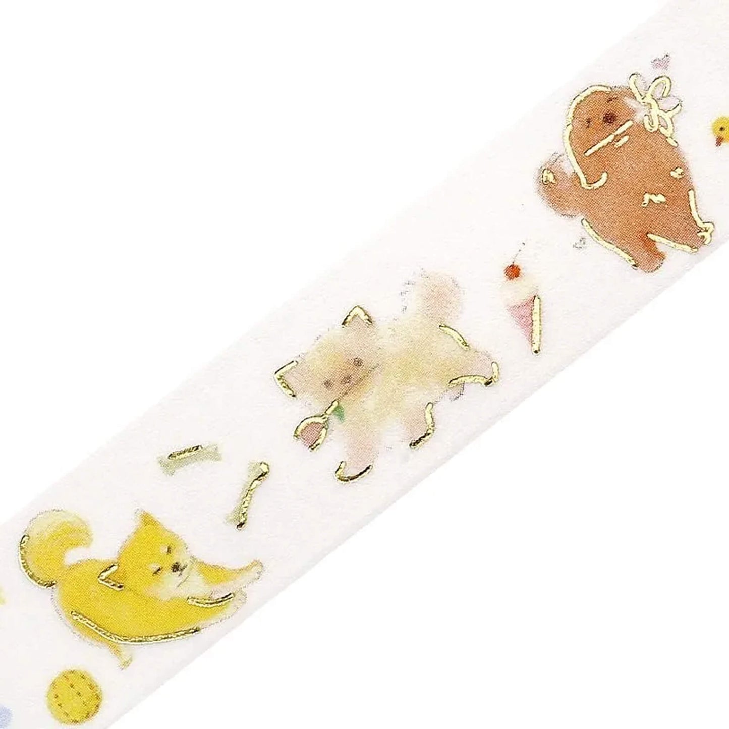 BGM Foil Washi Tape IPPAI - Dog - Washi Tapes