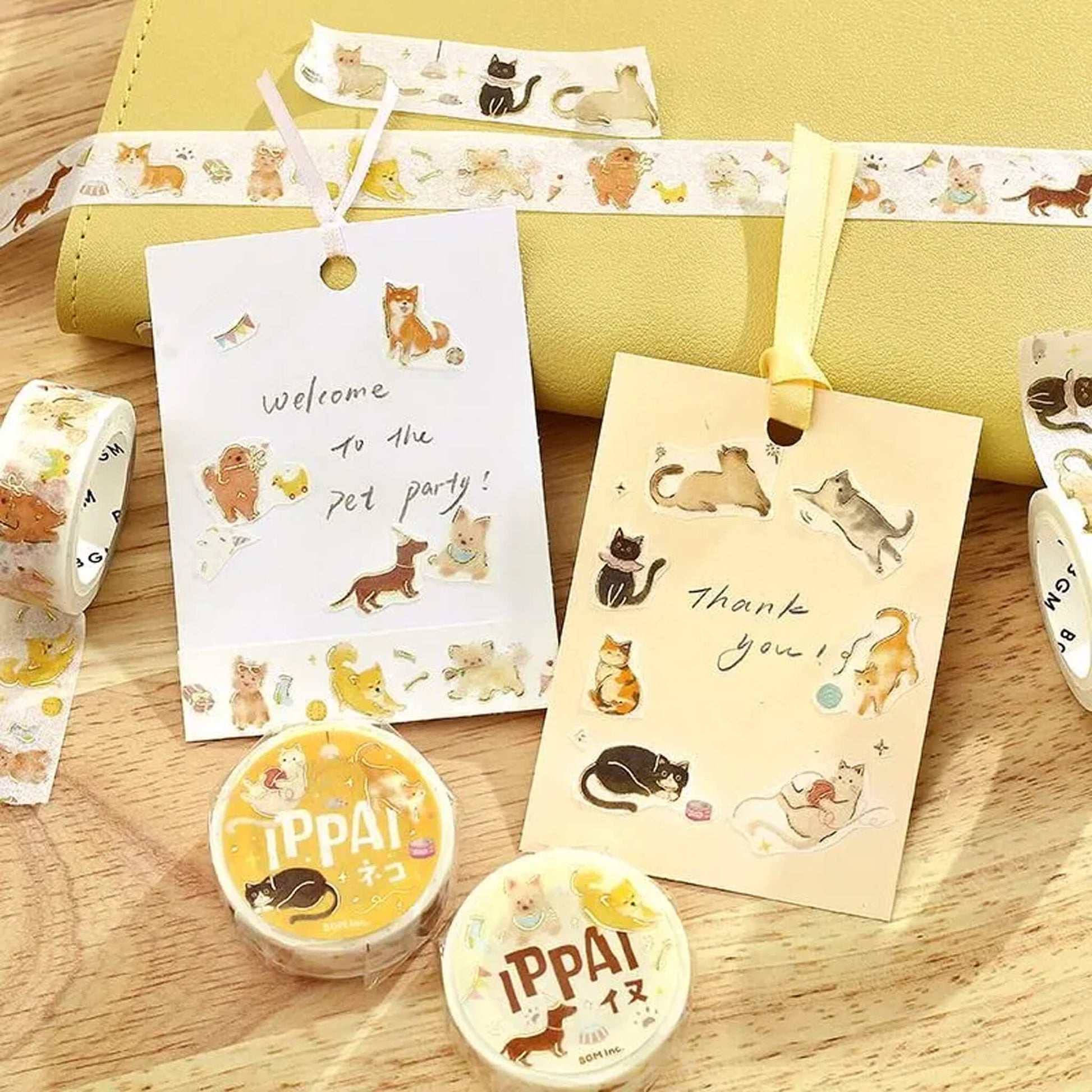 BGM Foil Washi Tape IPPAI - Dog - Washi Tapes
