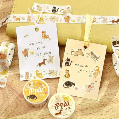BGM Foil Washi Tape IPPAI - Dog - Washi Tapes