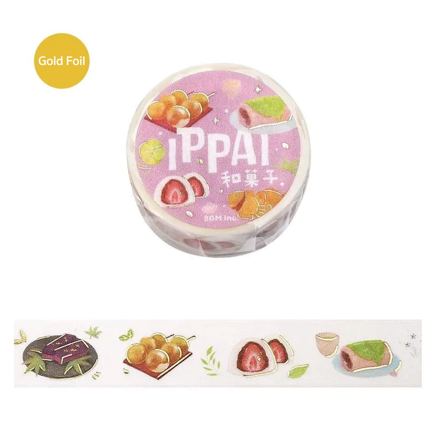 BGM Foil Washi Tape IPPAI - Wagashi - Washi Tapes