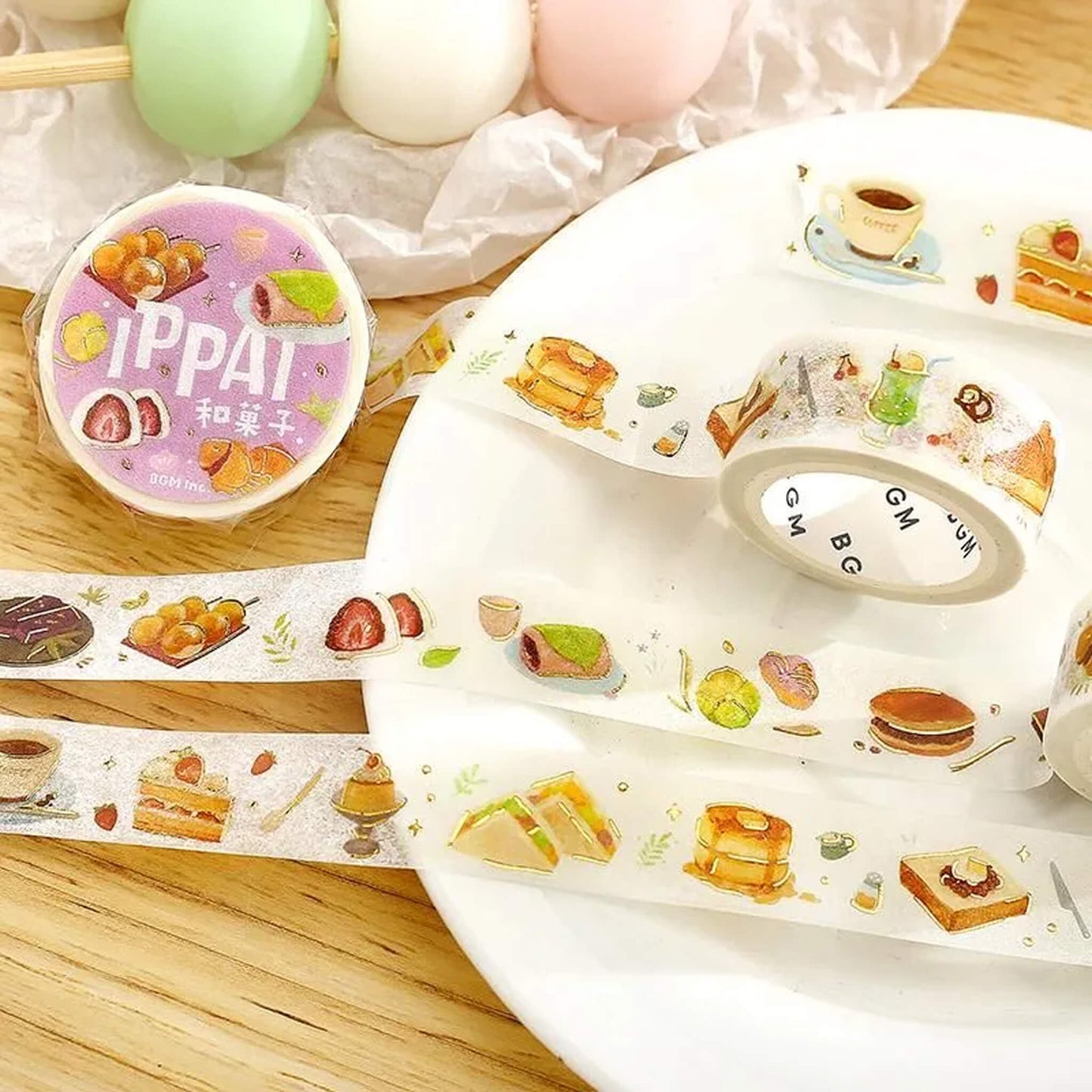 BGM Foil Washi Tape IPPAI - Wagashi - Washi Tapes