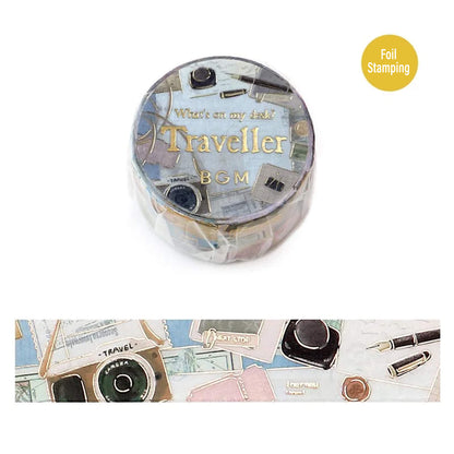 BGM Foil Washi Tape My Desk - Traveller - Washi Tapes