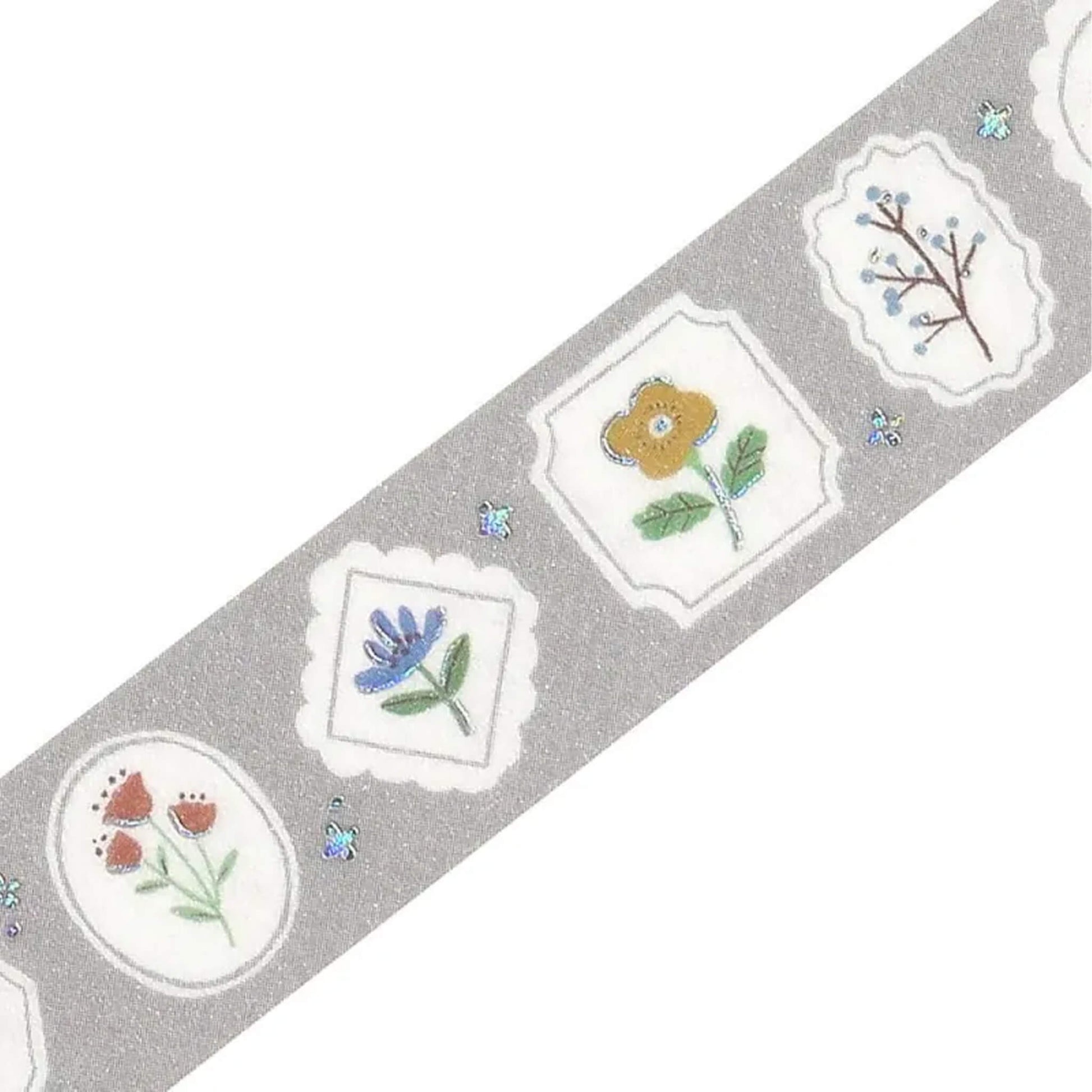 BGM Foil Washi Tape Nordic Forest - Flower Frame - Washi Tapes