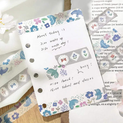 BGM Foil Washi Tape Nordic Forest - Flower Frame - Washi Tapes