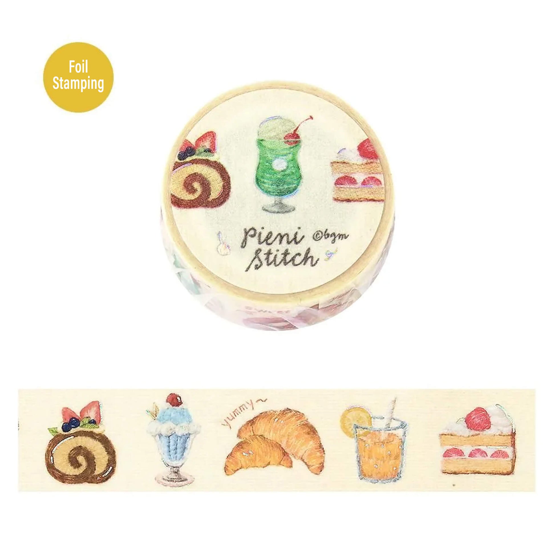BGM Foil Washi Tape Pieni Stitch - Little Café - Washi Tapes