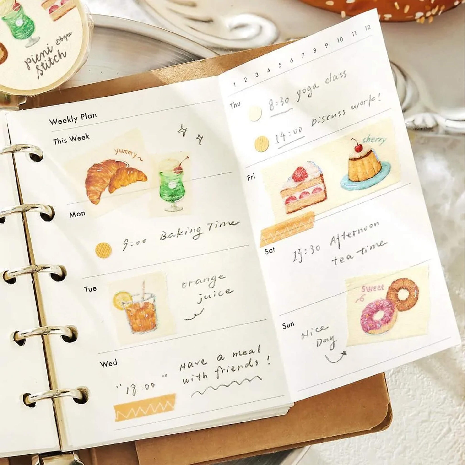 BGM Foil Washi Tape Pieni Stitch - Little Café - Washi Tapes