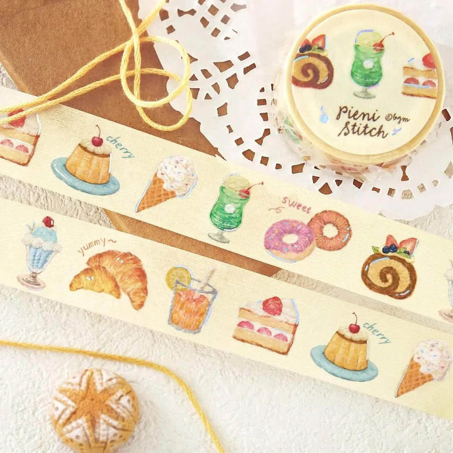 BGM Foil Washi Tape Pieni Stitch - Little Café - Washi Tapes