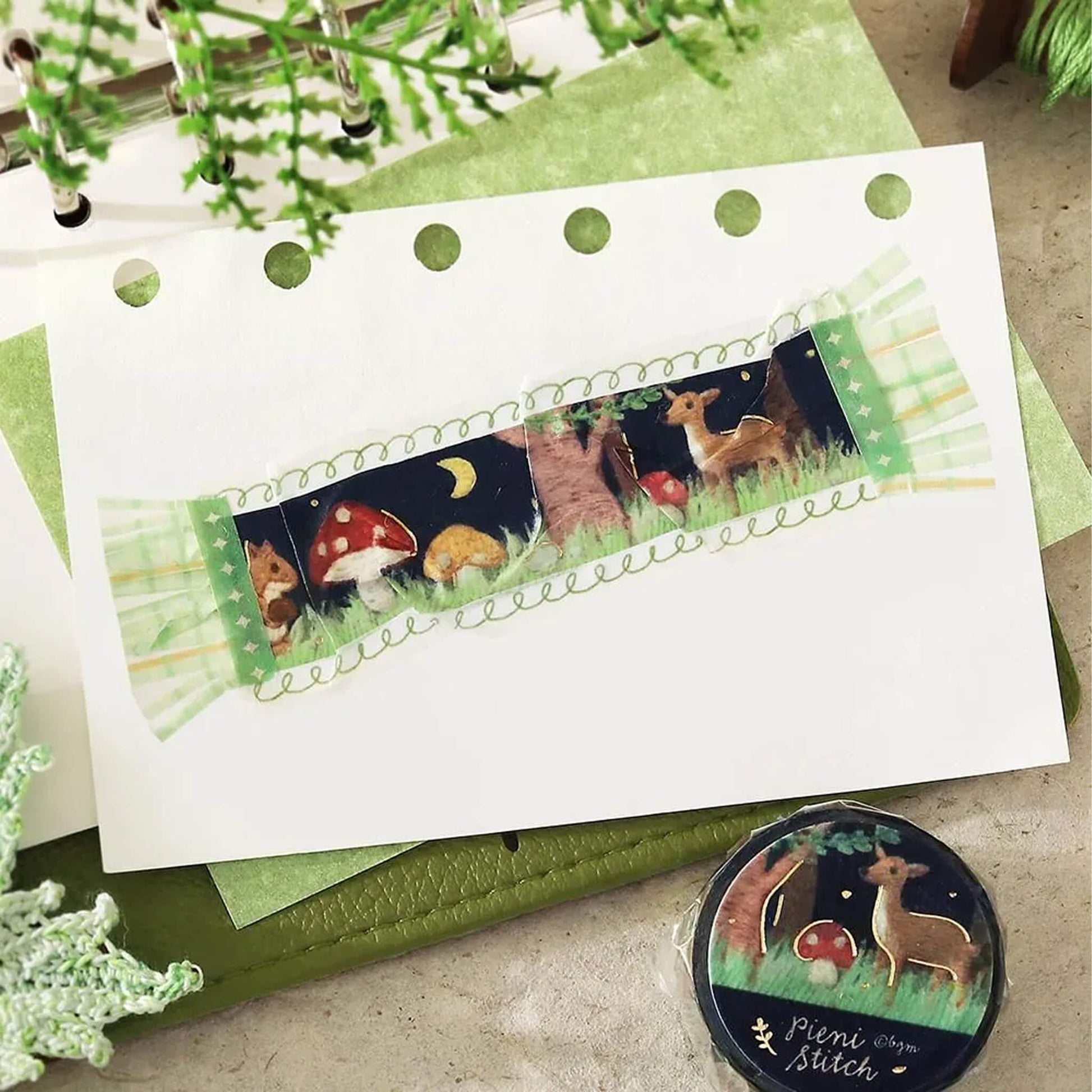 BGM Foil Washi Tape Pieni Stitch - Little Forest - Washi Tapes