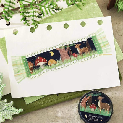 BGM Foil Washi Tape Pieni Stitch - Little Forest - Washi Tapes