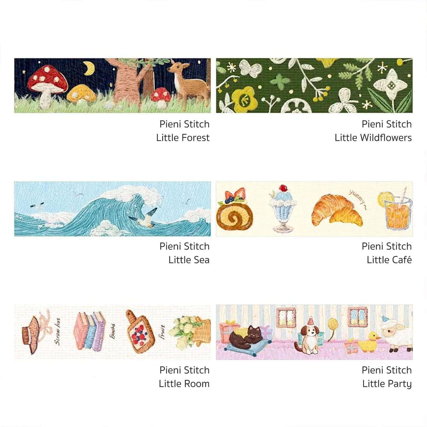 BGM Foil Washi Tape Pieni Stitch - Little Forest - Washi Tapes
