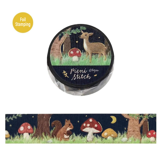 BGM Foil Washi Tape Pieni Stitch - Little Forest - Washi Tapes
