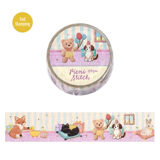 BGM Foil Washi Tape Pieni Stitch - Little Party - Washi Tapes