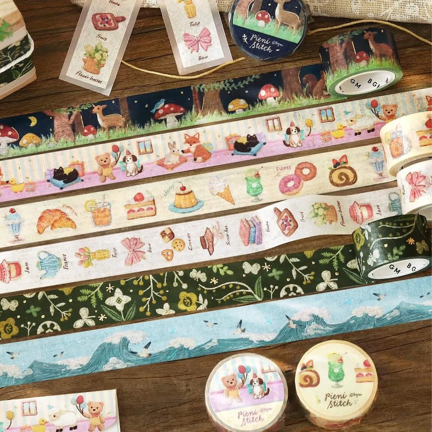 BGM Foil Washi Tape Pieni Stitch - Little Party - Washi Tapes