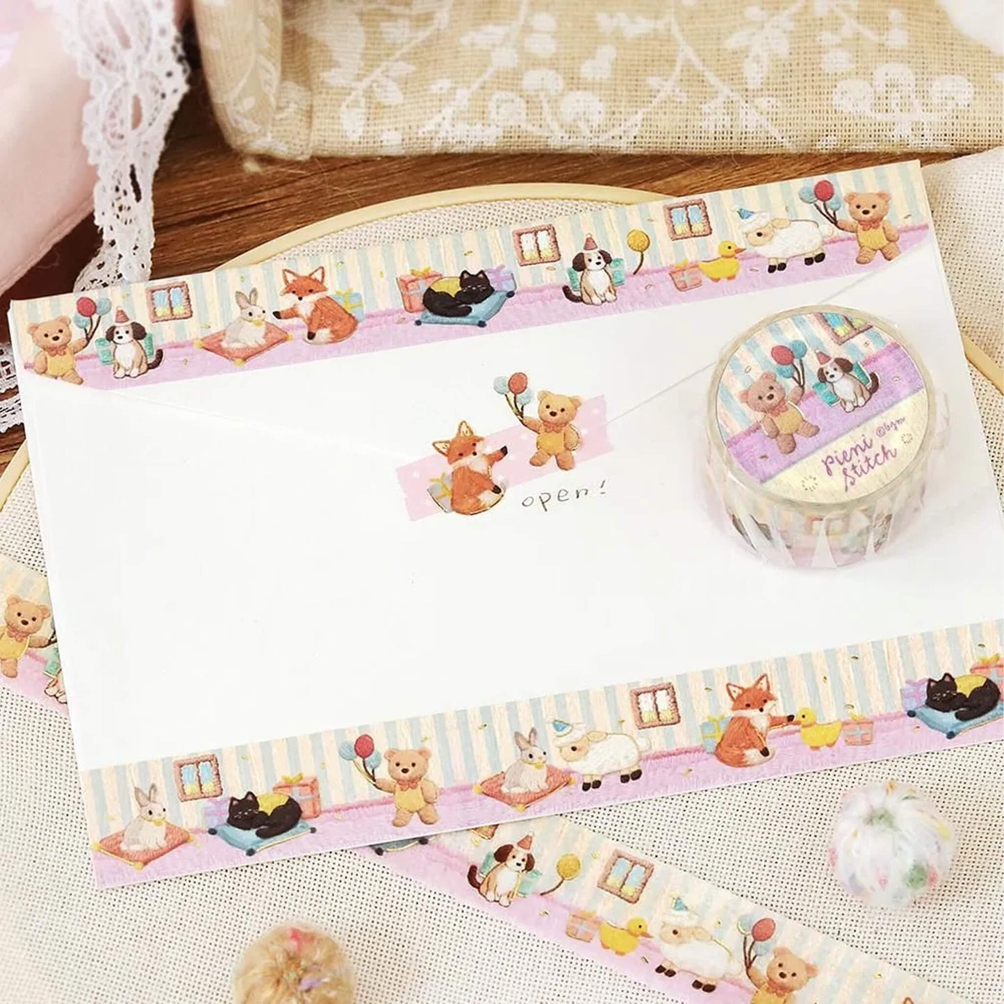 BGM Foil Washi Tape Pieni Stitch - Little Party - Washi Tapes