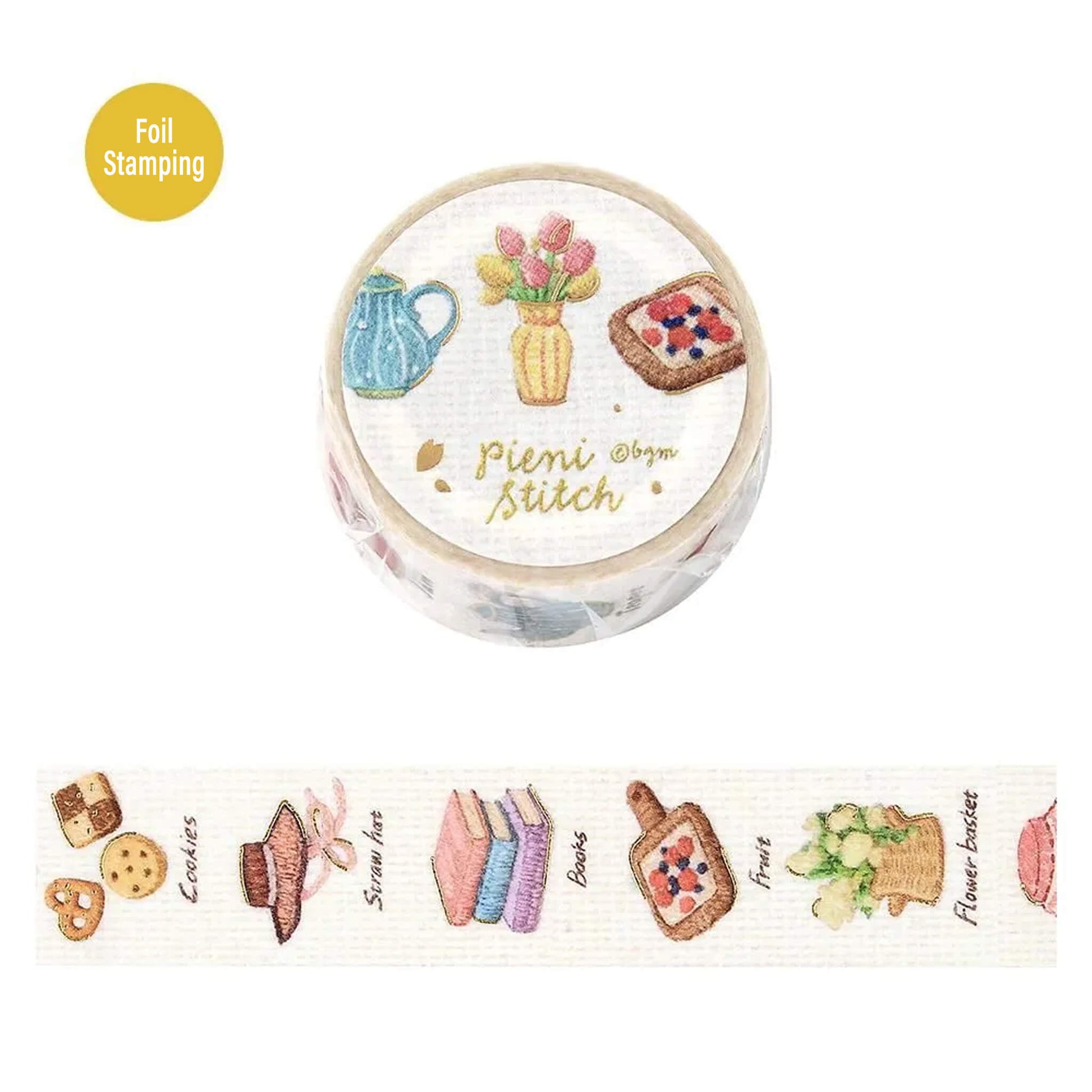 BGM Foil Washi Tape Pieni Stitch - Little Room - Washi Tapes