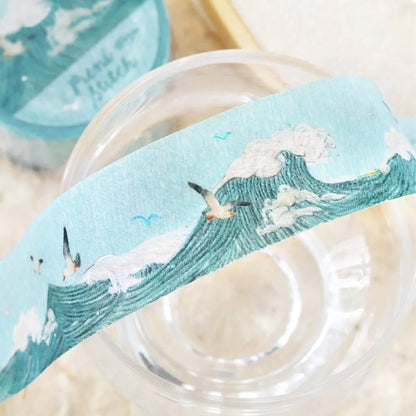 BGM Foil Washi Tape Pieni Stitch - Little Sea - Washi Tapes