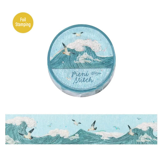 BGM Foil Washi Tape Pieni Stitch - Little Sea - Washi Tapes