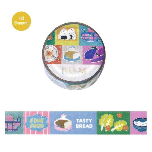 BGM Foil Washi Tape - Pop Food - Washi Tapes
