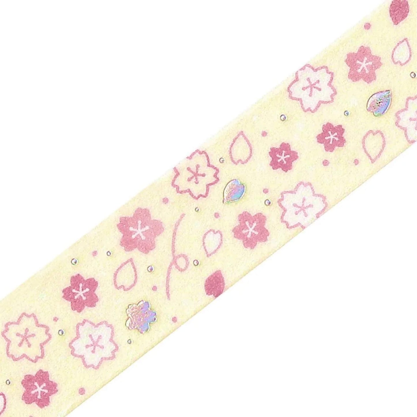 BGM Foil Washi Tape Sakura Limited Edition - Dancing Cherry Blossoms - Washi Tapes