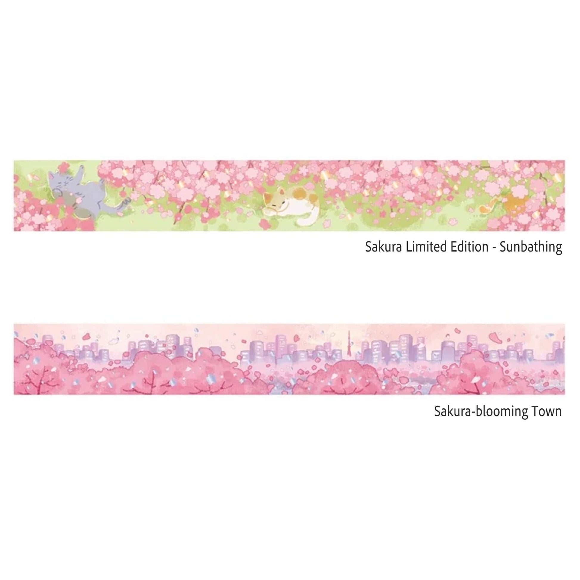 BGM Foil Washi Tape Sakura Limited Edition - Sakura - blooming Town - Washi Tapes