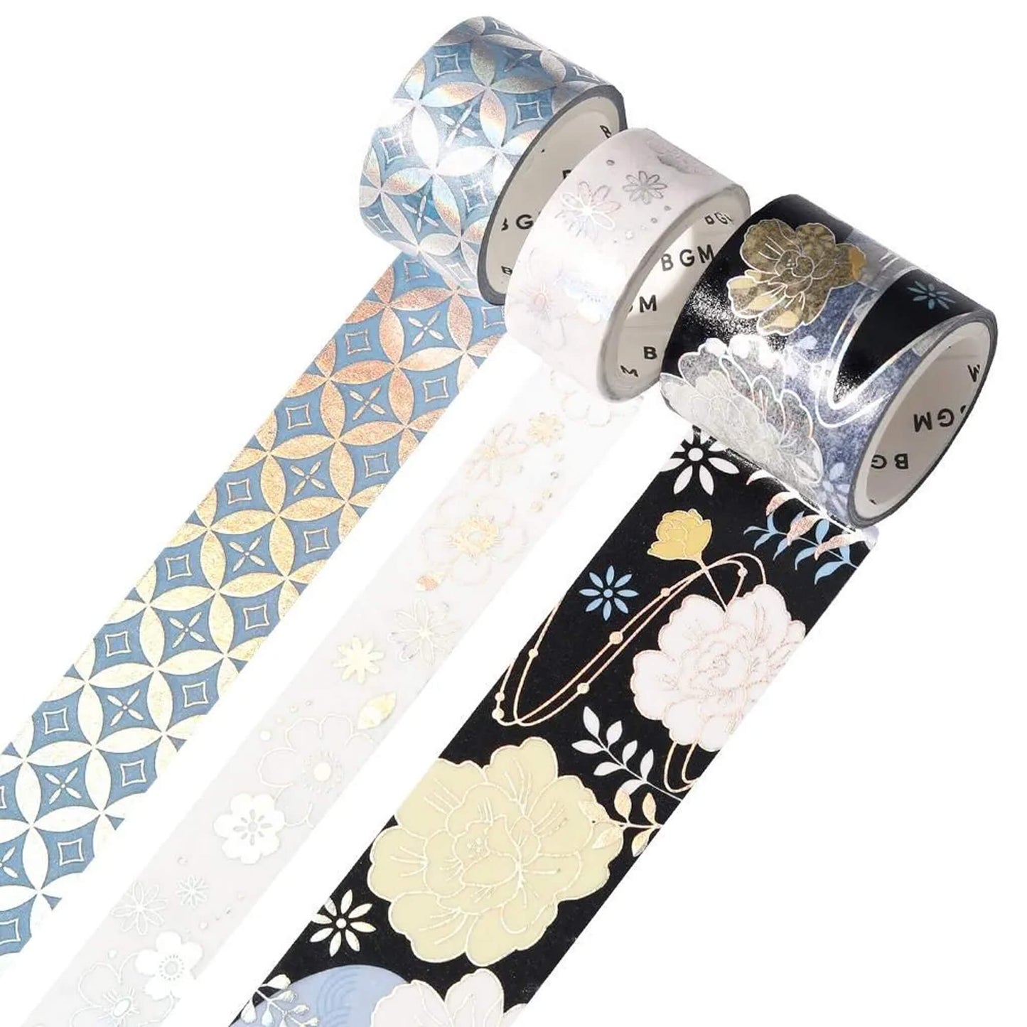 BGM Foil Washi Tape Set Kimono Colors Vol. 2 - Nightfall - Washi Tapes