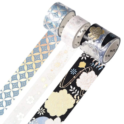 BGM Foil Washi Tape Set Kimono Colors Vol. 2 - Nightfall - Washi Tapes