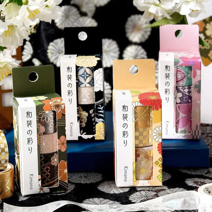 BGM Foil Washi Tape Set Kimono Colors Vol. 2 - Nightfall - Washi Tapes