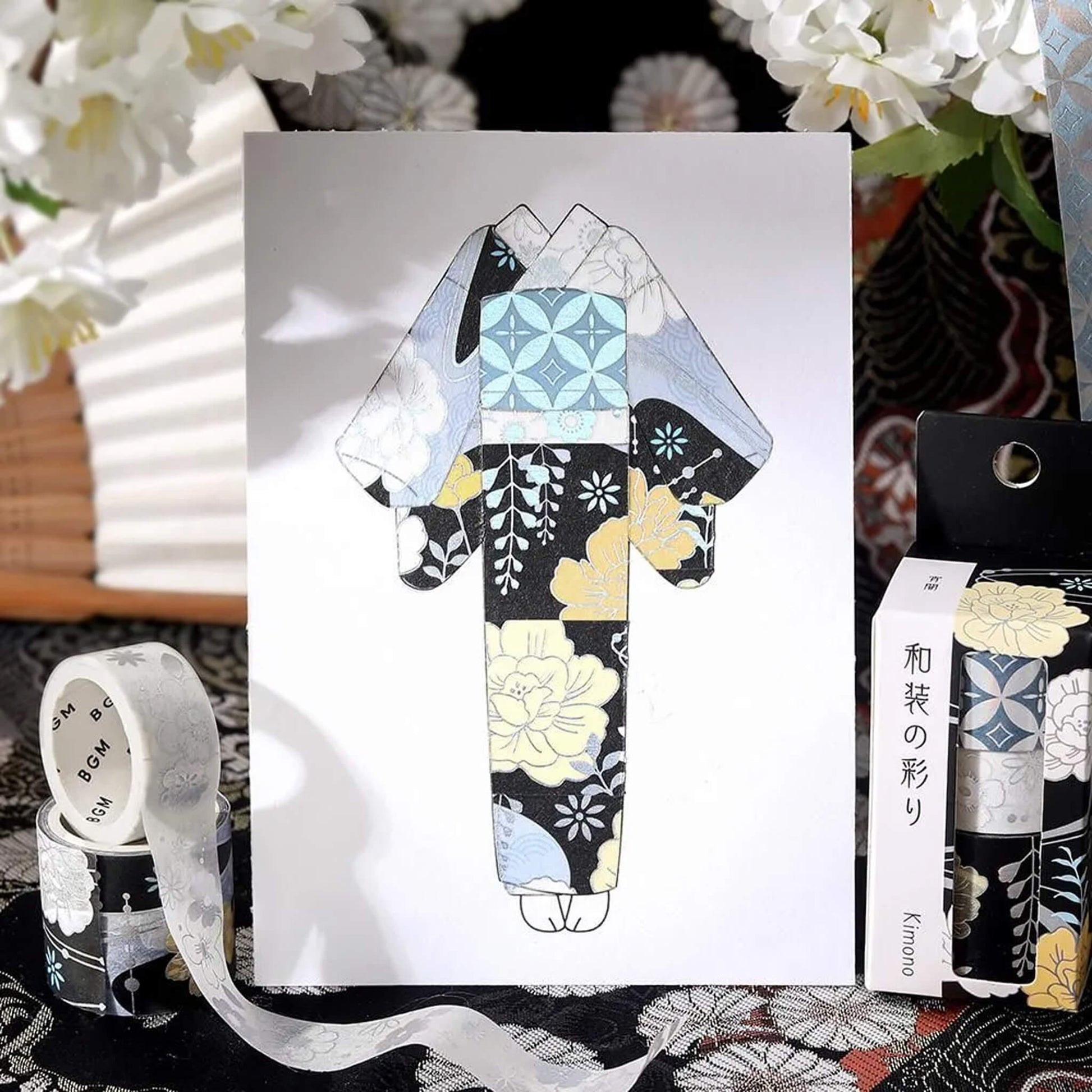 BGM Foil Washi Tape Set Kimono Colors Vol. 2 - Nightfall - Washi Tapes