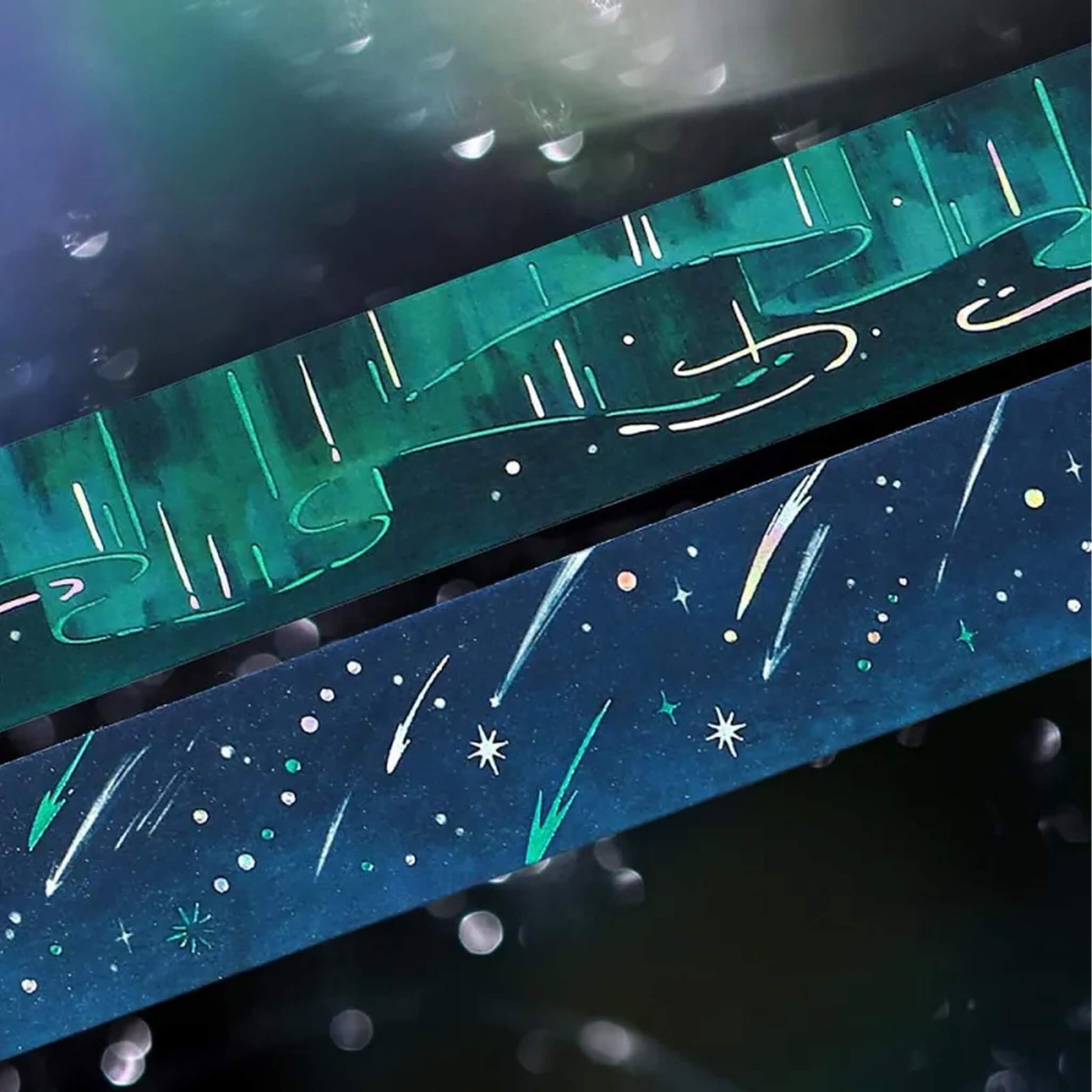 BGM Foil Washi Tape Sky Picture Book - Aurora - Washi Tapes