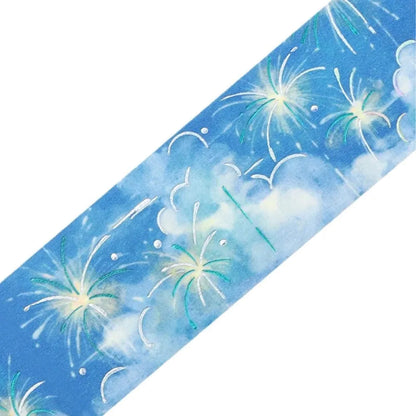 BGM Foil Washi Tape Sky Picture Book - Light Dew - Washi Tapes