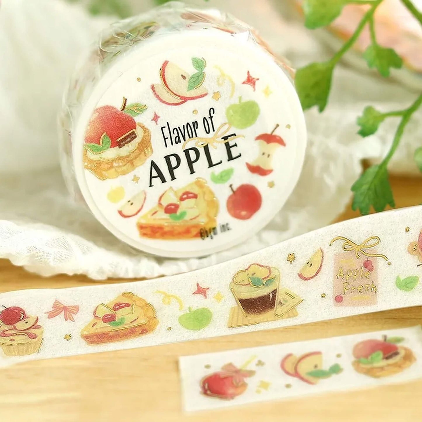 BGM Foil Washi Tape Tokimeki Flavors - Apple - Washi Tapes