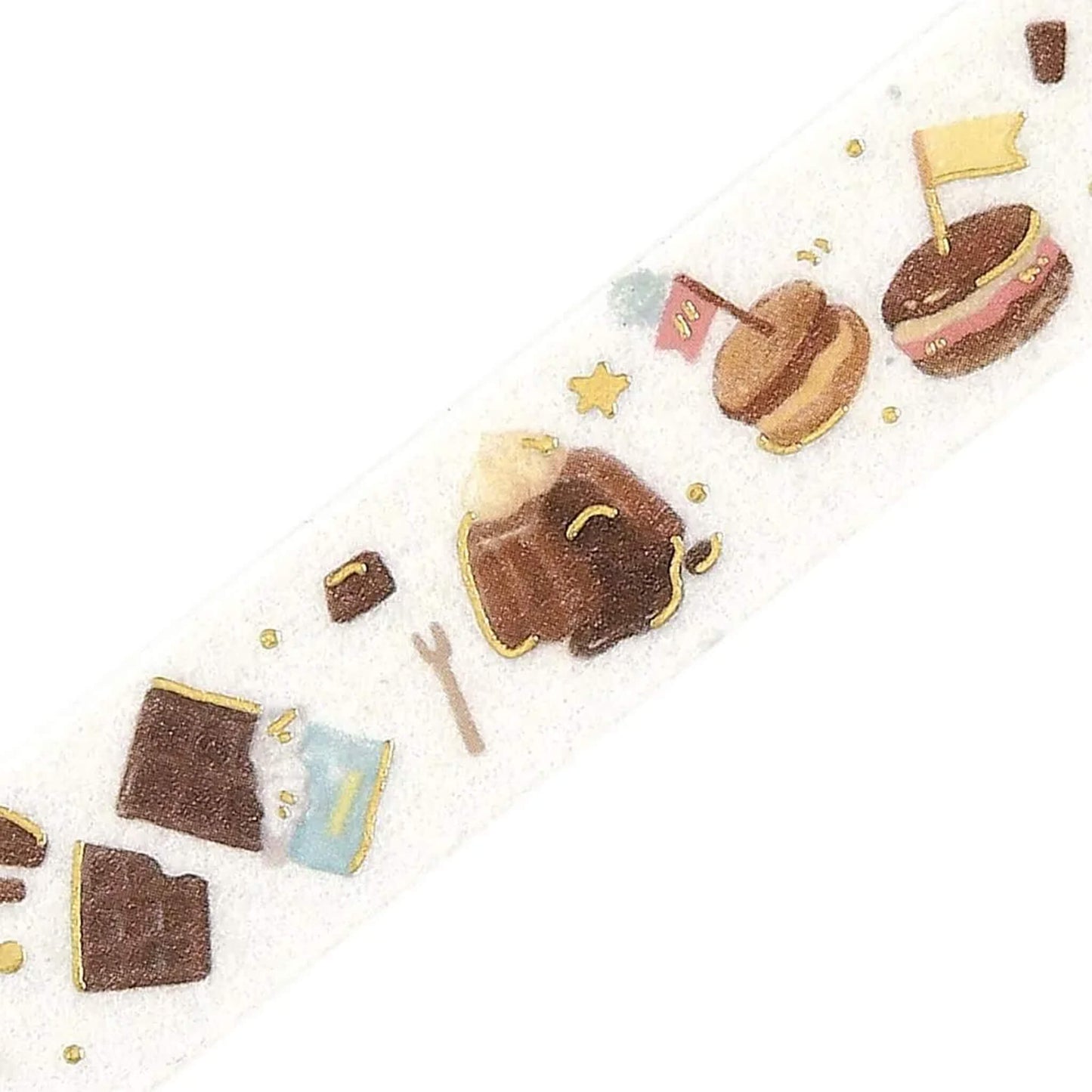 BGM Foil Washi Tape Tokimeki Flavors - Choco - Washi Tapes