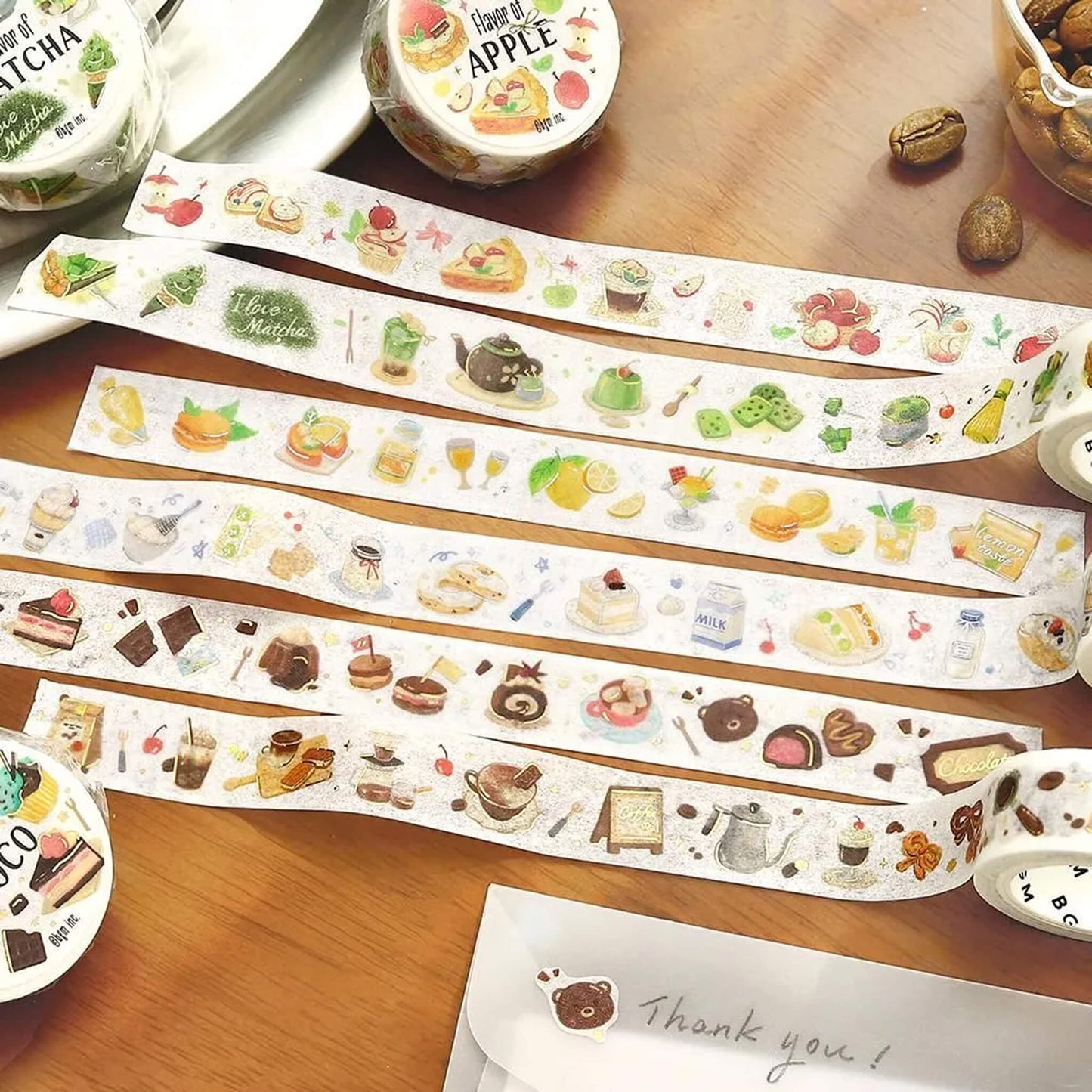 BGM Foil Washi Tape Tokimeki Flavors - Coffee - Washi Tapes