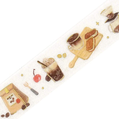 BGM Foil Washi Tape Tokimeki Flavors - Coffee - Washi Tapes