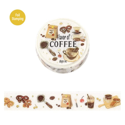 BGM Foil Washi Tape Tokimeki Flavors - Coffee - Washi Tapes