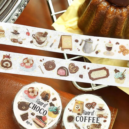 BGM Foil Washi Tape Tokimeki Flavors - Coffee - Washi Tapes