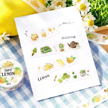 BGM Foil Washi Tape Tokimeki Flavors - Lemon - Washi Tapes