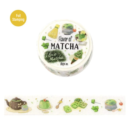 BGM Foil Washi Tape Tokimeki Flavors - Matcha - Washi Tapes