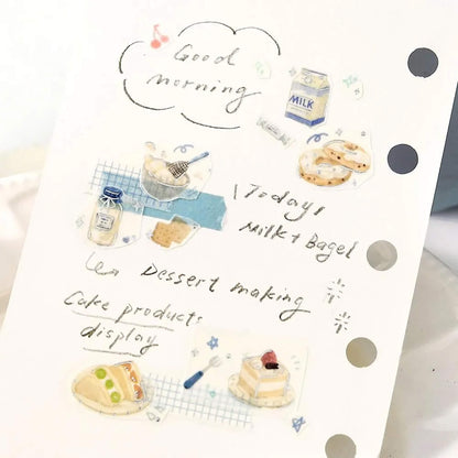 BGM Foil Washi Tape Tokimeki Flavors - Milk - Washi Tapes