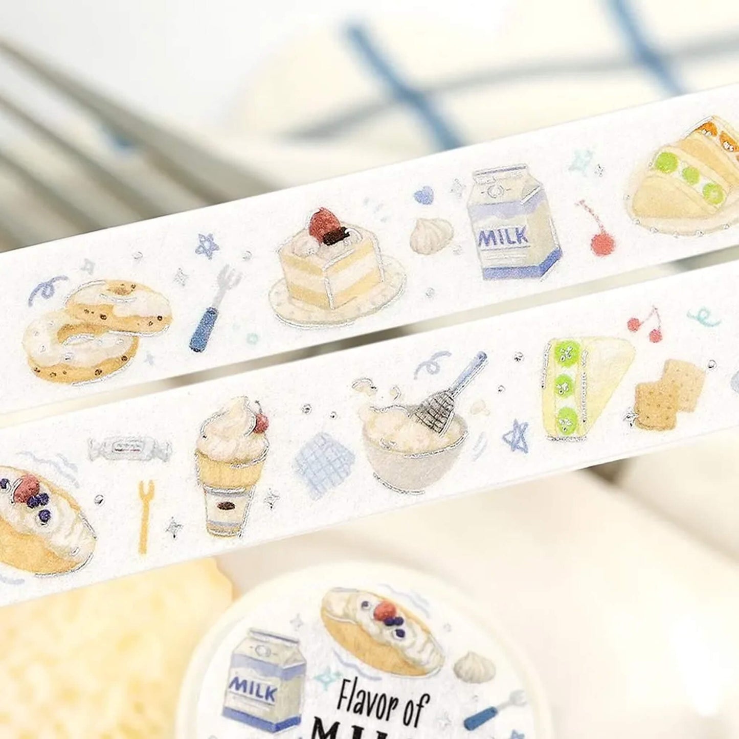 BGM Foil Washi Tape Tokimeki Flavors - Milk - Washi Tapes